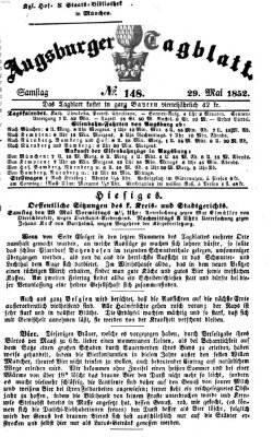 Augsburger Tagblatt Samstag 29. Mai 1852