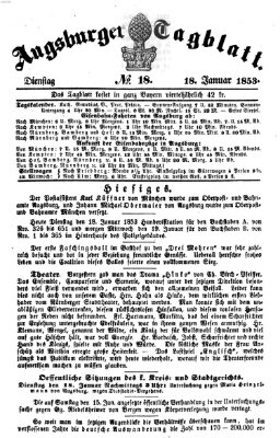 Augsburger Tagblatt Dienstag 18. Januar 1853