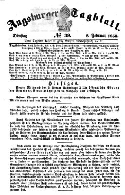 Augsburger Tagblatt Dienstag 8. Februar 1853
