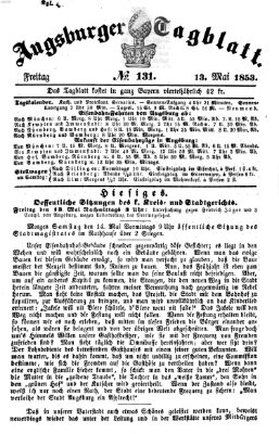 Augsburger Tagblatt Freitag 13. Mai 1853