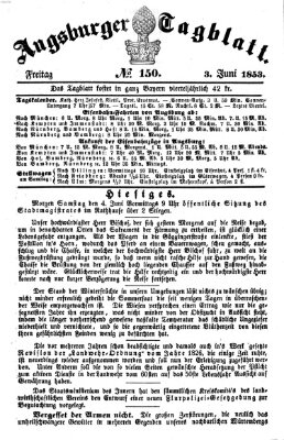 Augsburger Tagblatt Freitag 3. Juni 1853