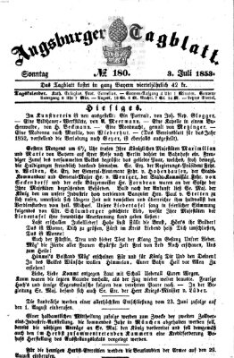 Augsburger Tagblatt Sonntag 3. Juli 1853