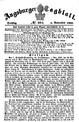 Augsburger Tagblatt Samstag 5. November 1853