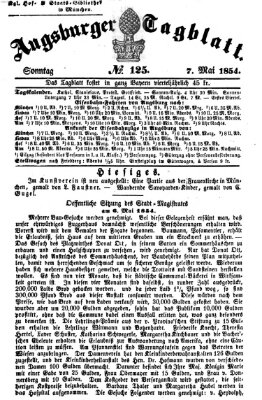 Augsburger Tagblatt Sonntag 7. Mai 1854