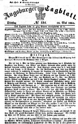 Augsburger Tagblatt Dienstag 16. Mai 1854