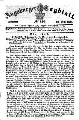 Augsburger Tagblatt Mittwoch 16. Mai 1855