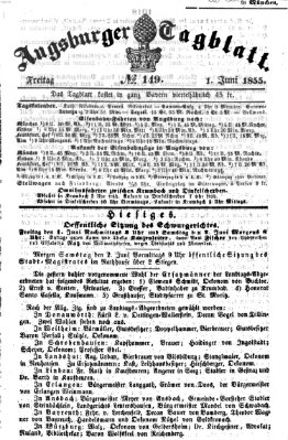 Augsburger Tagblatt Freitag 1. Juni 1855