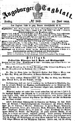 Augsburger Tagblatt Freitag 15. Juni 1855