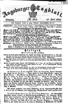 Augsburger Tagblatt Sonntag 17. Juni 1855