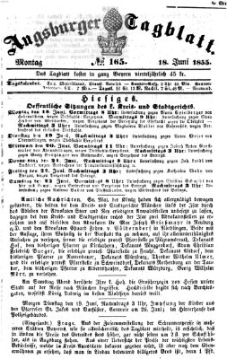 Augsburger Tagblatt Montag 18. Juni 1855