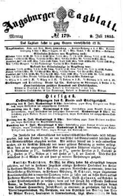 Augsburger Tagblatt Montag 2. Juli 1855