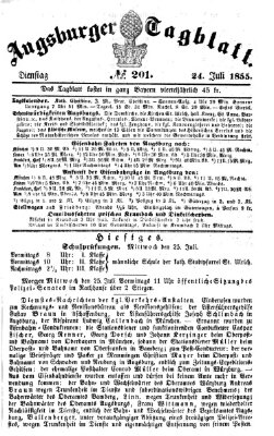 Augsburger Tagblatt Dienstag 24. Juli 1855