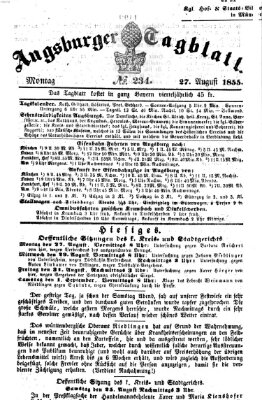 Augsburger Tagblatt Montag 27. August 1855