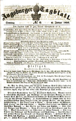 Augsburger Tagblatt Sonntag 6. Januar 1856
