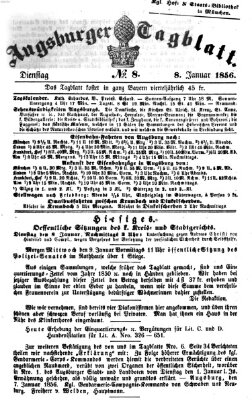 Augsburger Tagblatt Dienstag 8. Januar 1856