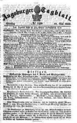 Augsburger Tagblatt Samstag 10. Mai 1856