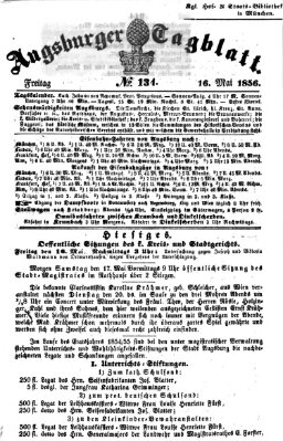Augsburger Tagblatt Freitag 16. Mai 1856