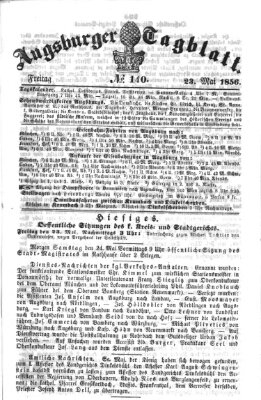 Augsburger Tagblatt Freitag 23. Mai 1856