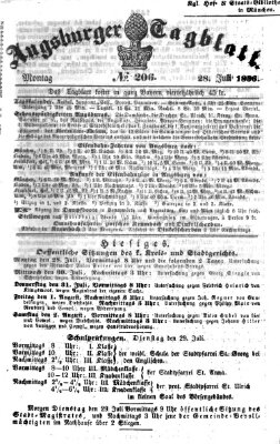 Augsburger Tagblatt Montag 28. Juli 1856