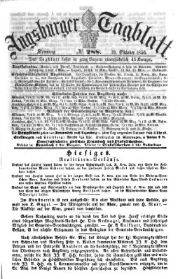 Augsburger Tagblatt Sonntag 19. Oktober 1856