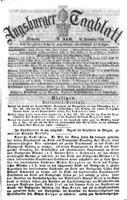 Augsburger Tagblatt Sonntag 16. November 1856
