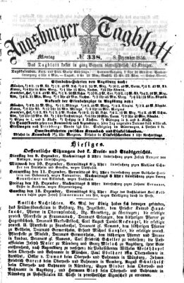 Augsburger Tagblatt Montag 8. Dezember 1856