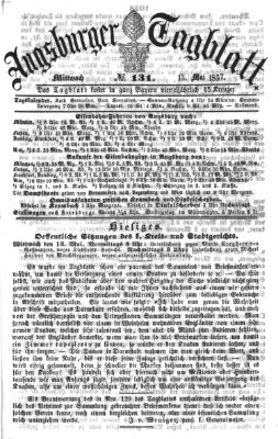 Augsburger Tagblatt Mittwoch 13. Mai 1857