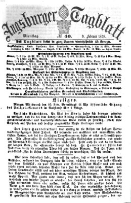 Augsburger Tagblatt Dienstag 9. Februar 1858