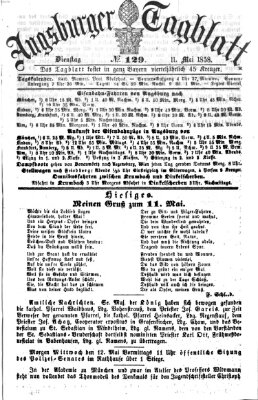 Augsburger Tagblatt Dienstag 11. Mai 1858