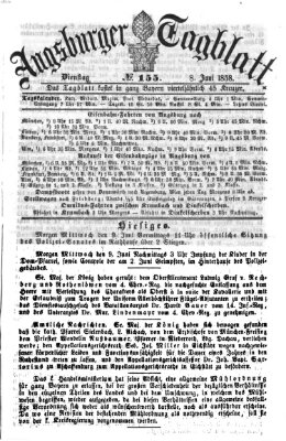 Augsburger Tagblatt Dienstag 8. Juni 1858