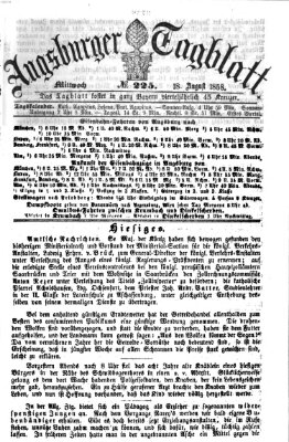 Augsburger Tagblatt Mittwoch 18. August 1858