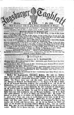 Augsburger Tagblatt Montag 7. Mai 1860