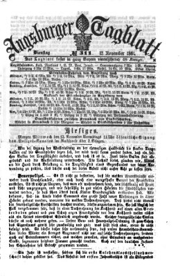Augsburger Tagblatt Dienstag 12. November 1861