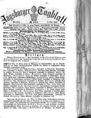Augsburger Tagblatt Dienstag 6. Mai 1862