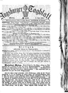 Augsburger Tagblatt Montag 2. Juni 1862