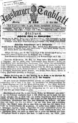 Augsburger Tagblatt Montag 18. Mai 1863