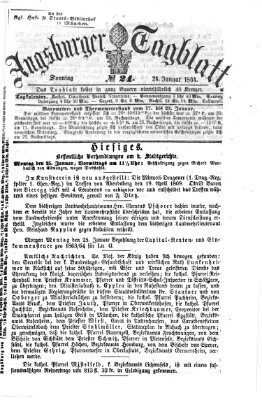 Augsburger Tagblatt Sonntag 24. Januar 1864