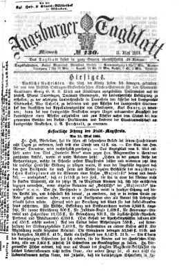 Augsburger Tagblatt Mittwoch 11. Mai 1864