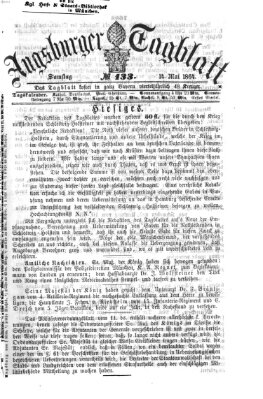 Augsburger Tagblatt Samstag 14. Mai 1864