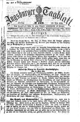 Augsburger Tagblatt Freitag 20. Mai 1864