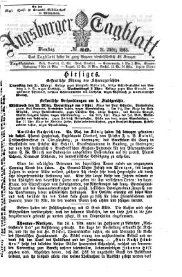 Augsburger Tagblatt Dienstag 21. März 1865