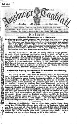 Augsburger Tagblatt Samstag 20. Mai 1865