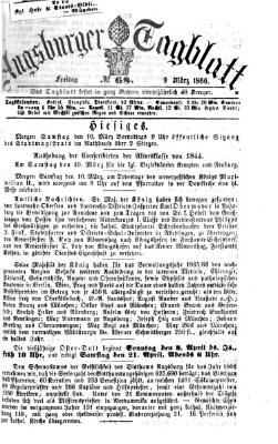 Augsburger Tagblatt Freitag 9. März 1866