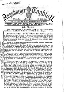 Augsburger Tagblatt Donnerstag 24. Mai 1866