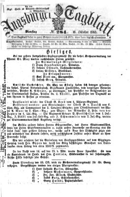 Augsburger Tagblatt Dienstag 16. Oktober 1866