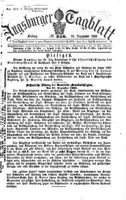Augsburger Tagblatt Freitag 28. Dezember 1866