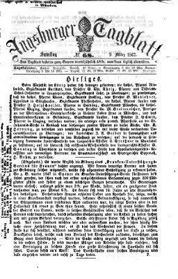 Augsburger Tagblatt Samstag 9. März 1867