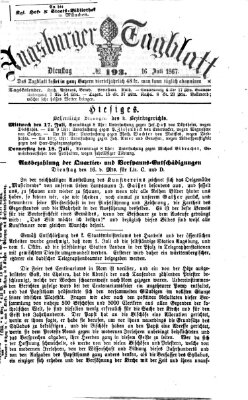 Augsburger Tagblatt Dienstag 16. Juli 1867