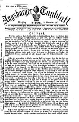 Augsburger Tagblatt Dienstag 5. November 1867