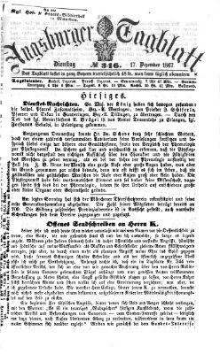 Augsburger Tagblatt Dienstag 17. Dezember 1867